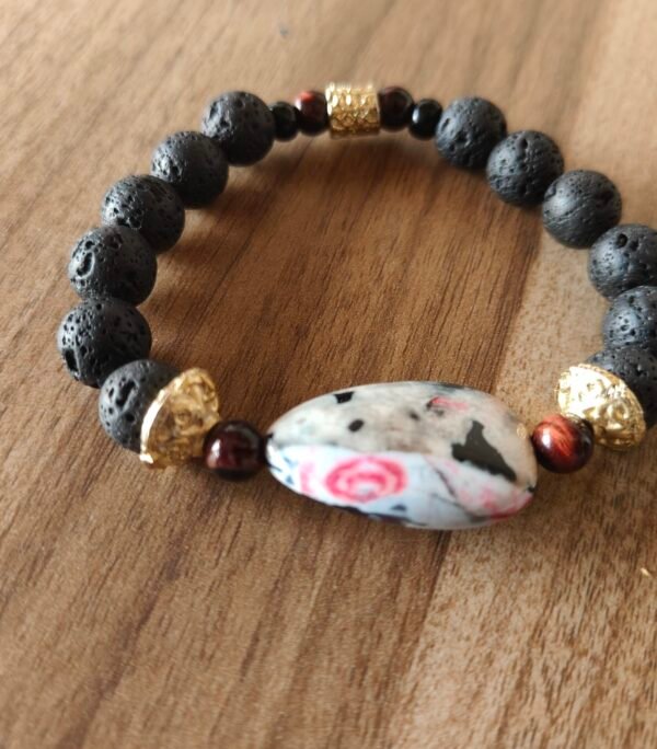 Terre $ Feu Pierre Phasé en Blanc